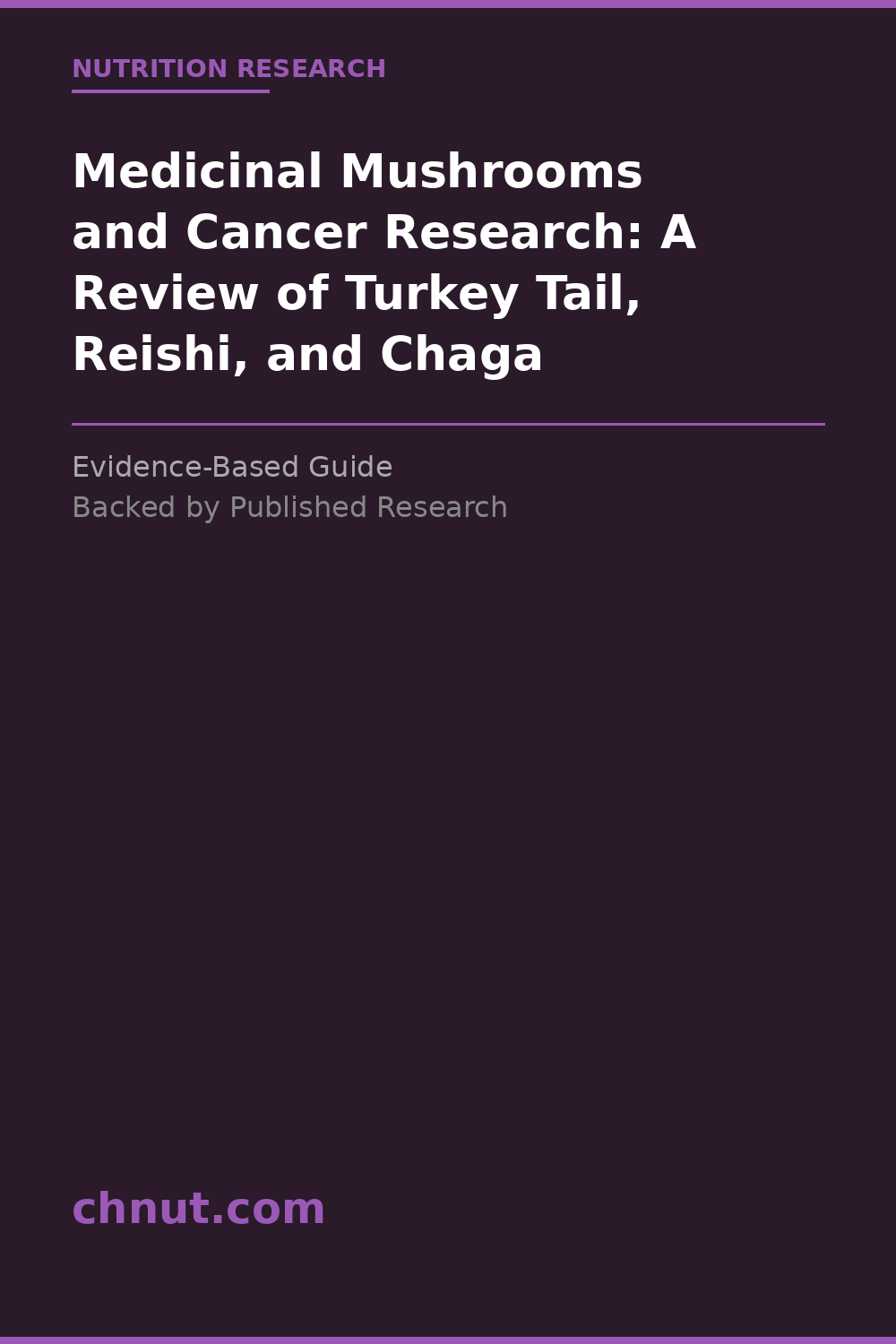 medicinal mushrooms and cancer research showing key health benefits backed by clinical research