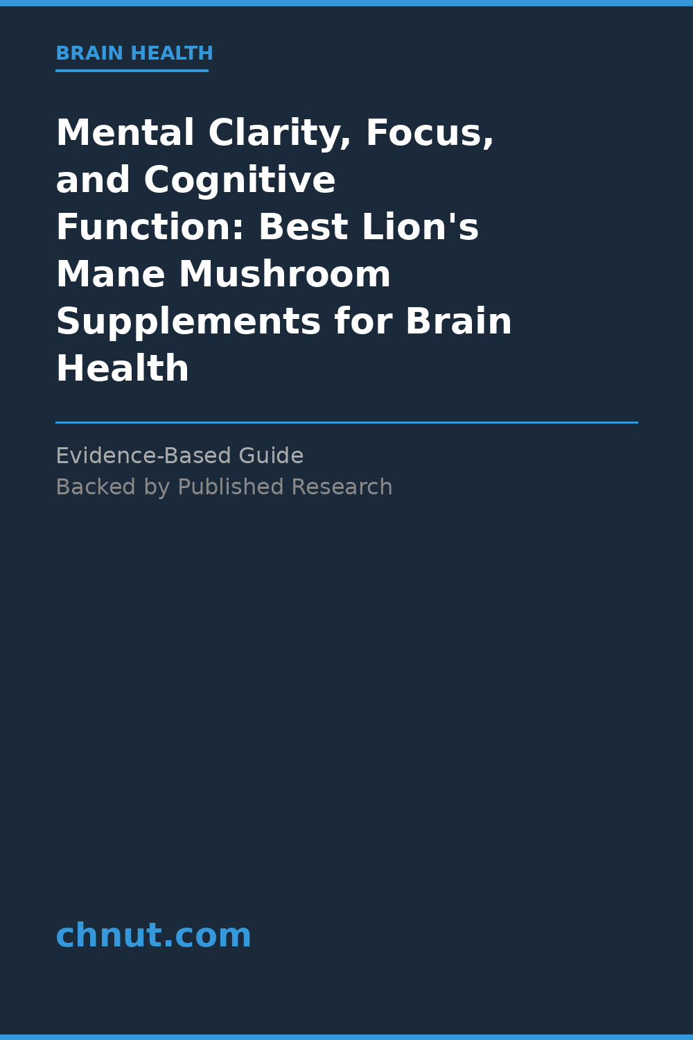mental clarity, focus, and cognitive function supplement for improved health and wellness
