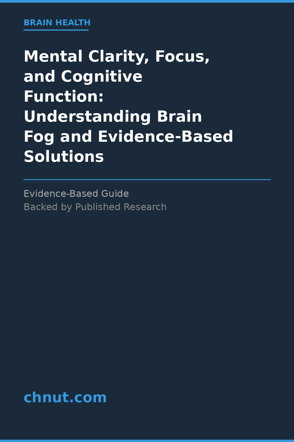 mental clarity, focus, and cognitive function supplement for improved health and wellness