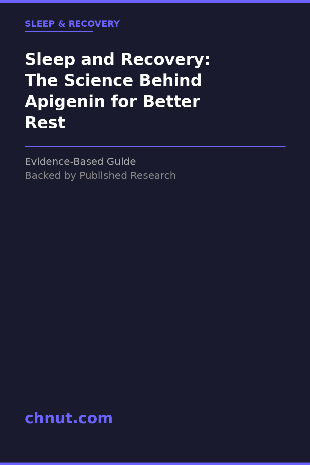 sleep and recovery supplement for improved health and wellness