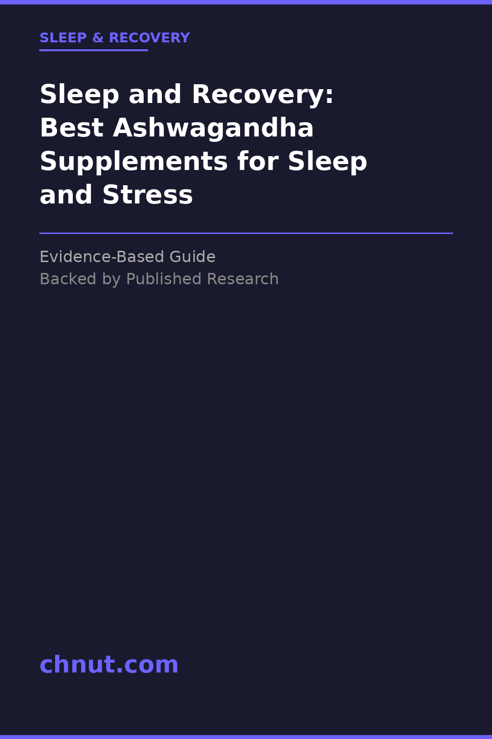sleep and recovery supplement for improved health and wellness