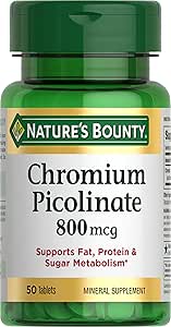 Nature's Bounty Chromium Picolinate 800 mcg