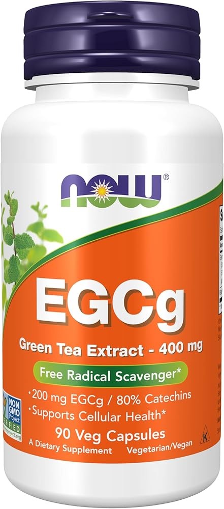 NOW Foods Supplements, EGCg Green Tea Extract 400 mg, Free Radical Scavenger