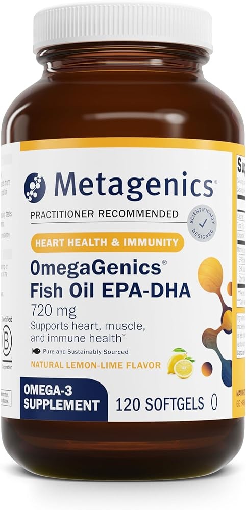 Metagenics OmegaGenics Fish Oil EPA-DHA 720 mg - High Potency Omega-3 Supplement* - Supports Heart, Joint, Brain & Im...