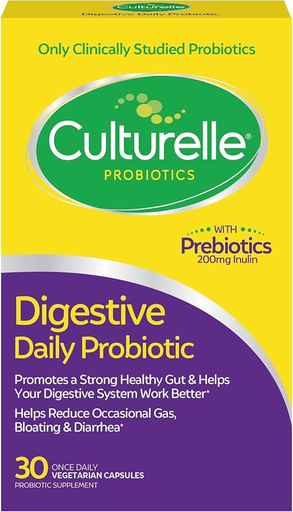 Culturelle Daily Probiotic Capsules For Men & Women, Most Clinically Studied Probiotic Strain, Digestive & Gut Health...