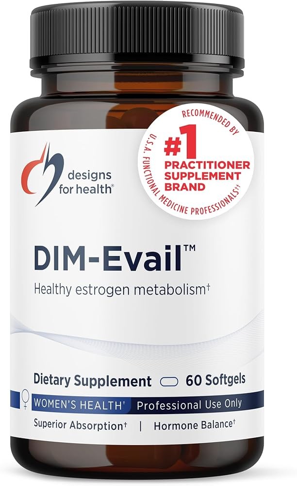 Designs for Health DIM-Evail - 100mg Diindolylmethane Supplement - Enhanced Absorption Technology DIM Supplement - Ma...