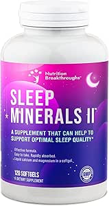 Nutrition Breakthroughs Sleep Minerals II - Sleep Supplement, Magnesium Sleep Aids for Adults & Good for All Ages, Sl...