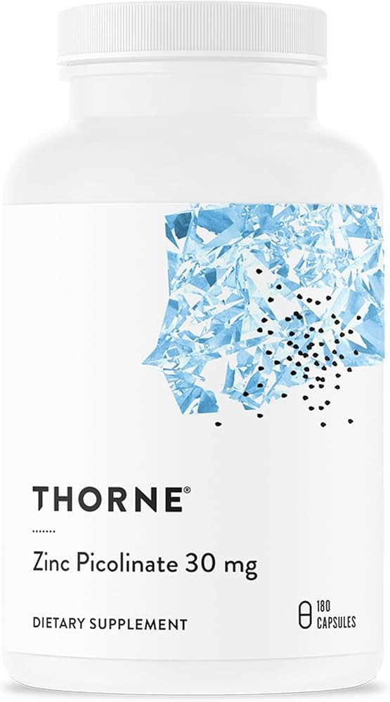 Thorne Research - Zinc Picolinate 30 mg - Well-Absorbed Zinc Supplement for Growth and Immune Function