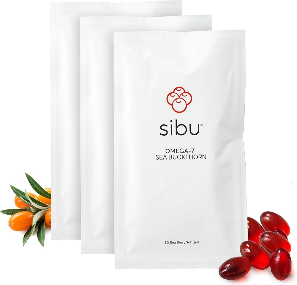 sibu Sea Buckthorn Omega-7 Softgels (90-Day Supply)