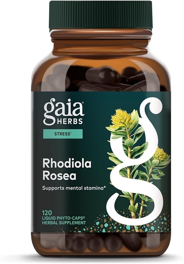 Gaia Herbs Rhodiola Rosea - Stress Support Supplement