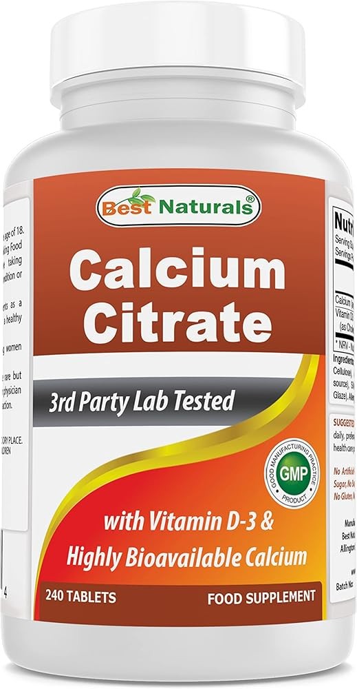 Best Naturals Calcium Citrate with D3