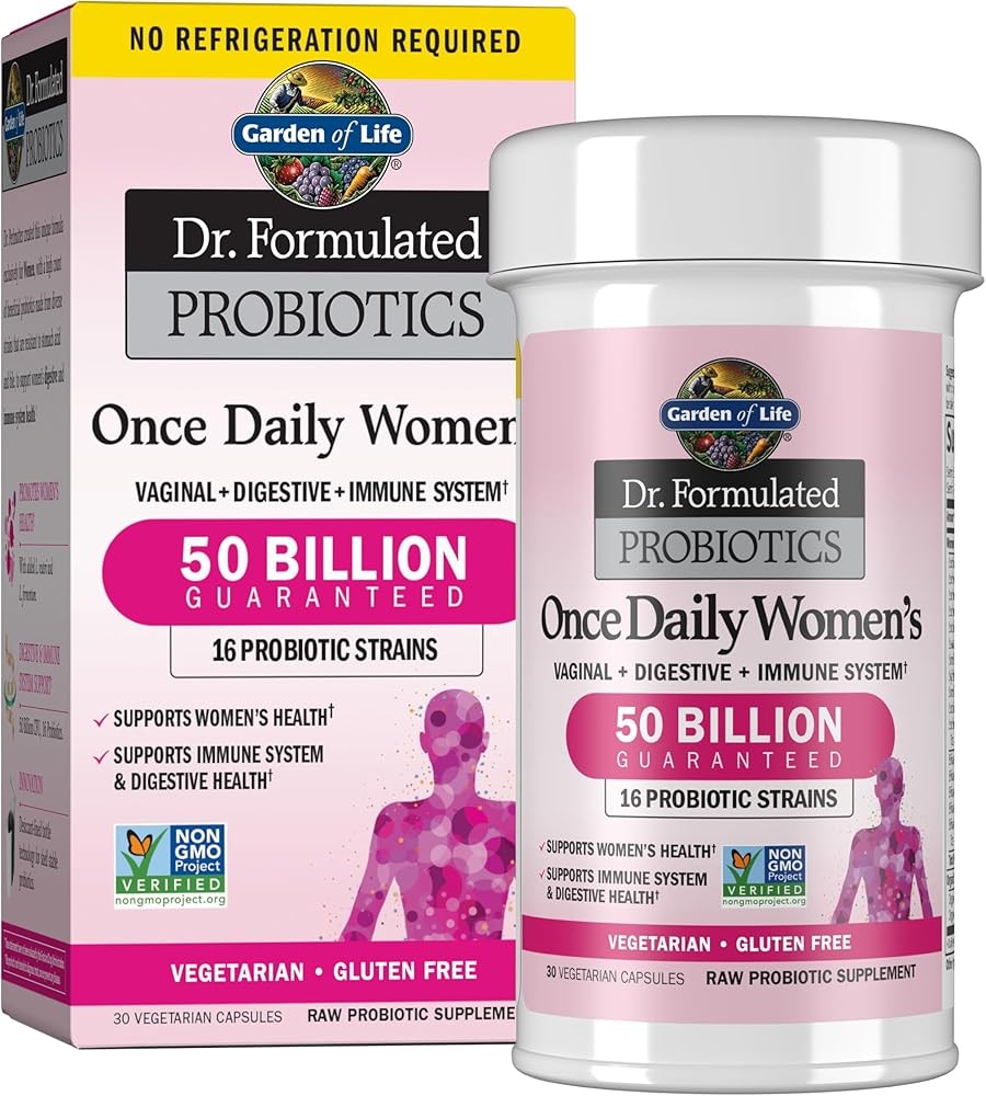 Garden of Life Once Daily Dr. Formulated Probiotics for Women 50 Billion CFU