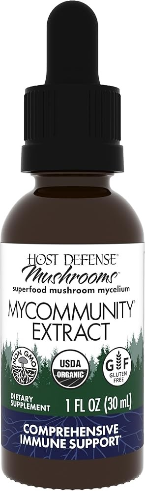 Host Defense MyCommunity Extract - 17 Species Blend Mushroom Supplement for Immune Support - Extract with Lion's Mane...