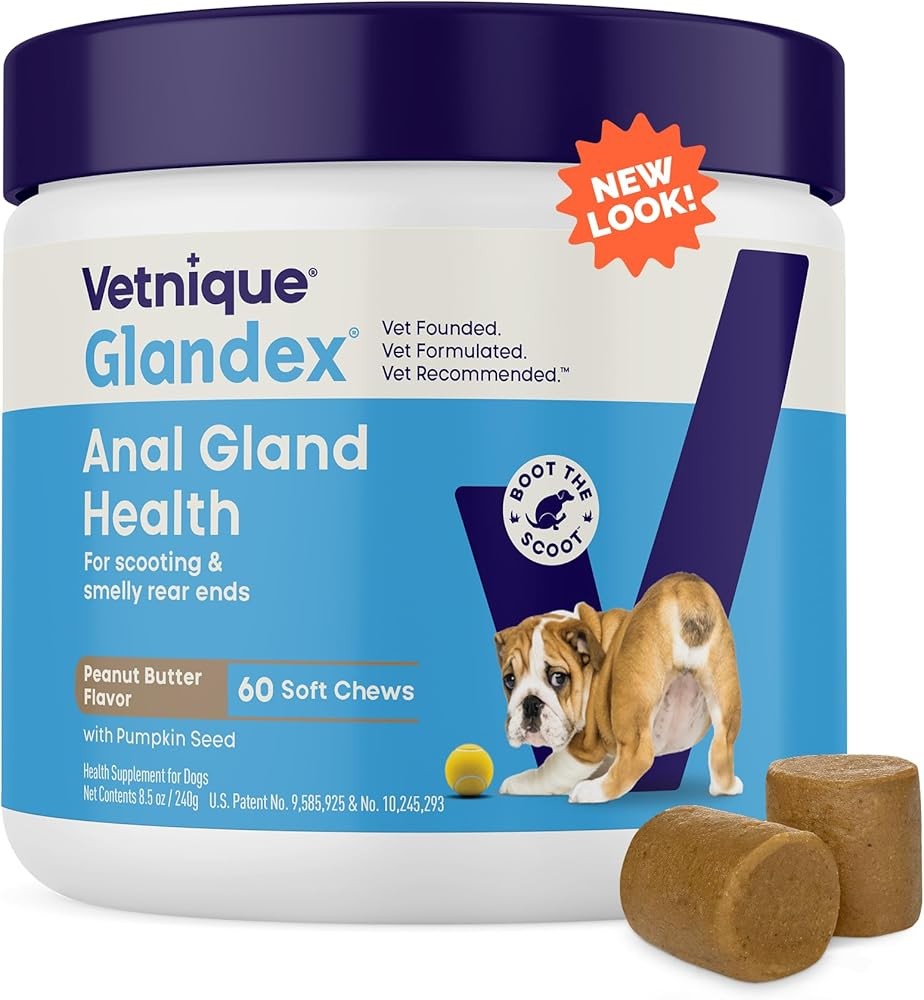 Vetnique Glandex Anal Gland Soft Chew Treats with Pumpkin