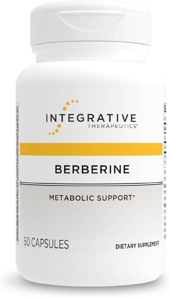 Integrative Therapeutics Berberine - Supports Metabolic Health & Cellular Energy Metabolism - Practitioner-Trusted Quality - Dairy-Free & Gluten-Free - 60 Capsules