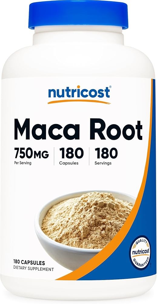 Nutricost Maca Root Capsules (Lepidium meyenii) 750mg