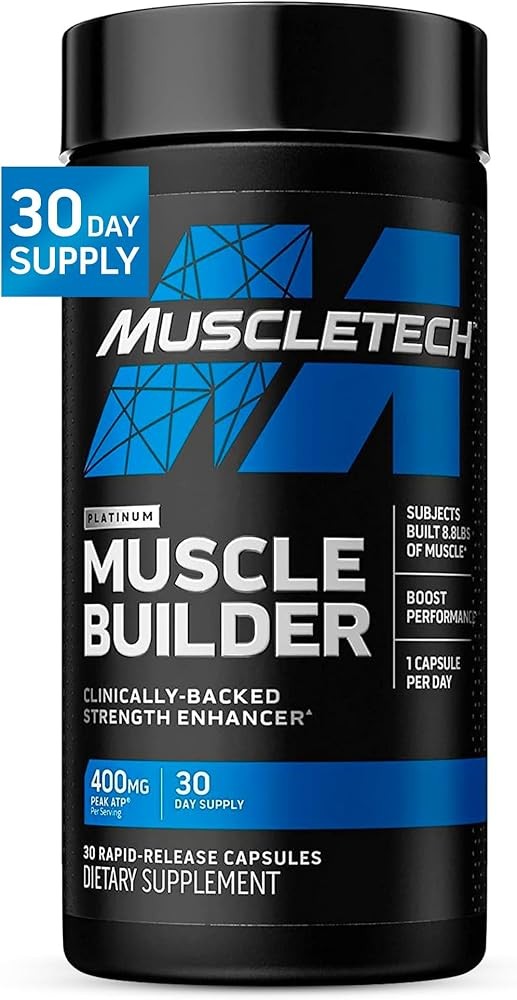 Muscletech Nitric Oxide Supplements for Men & Women, Muscle Builder (30 Capsules) - Nitric Oxide Booster Supplement S...
