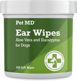 Pet MD Dog Ear Cleaner Wipes