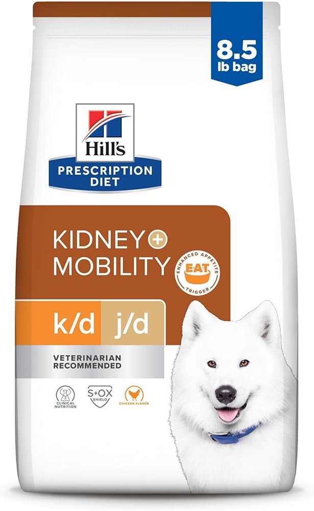 Hill's Prescription Diet k/d Kidney Care + j/d Joint Care Chicken Flavor Dry Dog Food