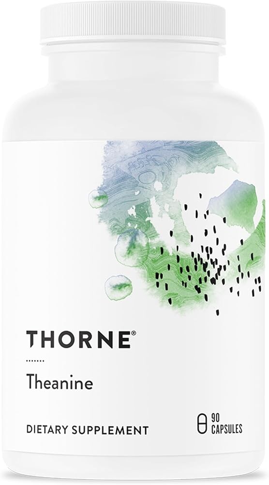 THORNE - Theanine - 200mg of L-Theanine - Support a Healthy Stress Response, Relaxation, and Focus - Increases Brain ...