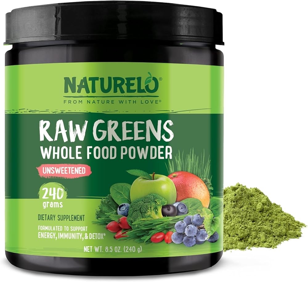 NATURELO Whole Food Greens Powder