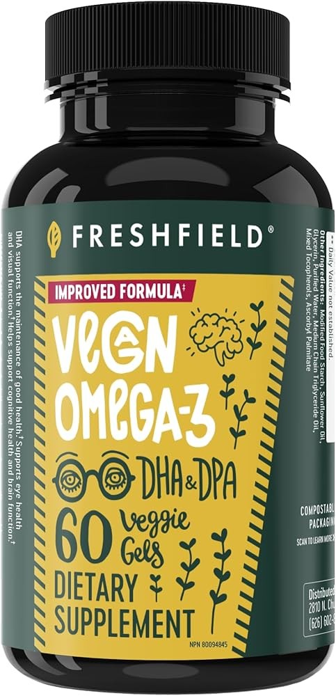 Freshfield Vegan Omega 3 DHA from Algae Oil