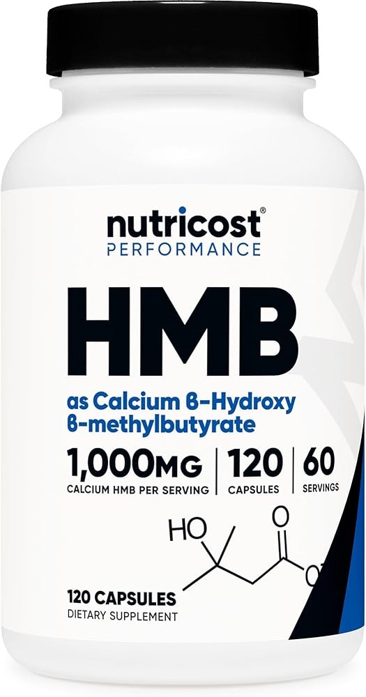 Nutricost HMB (Beta-Hydroxy Beta-Methylbutyrate) 1000mg 120 Capsules