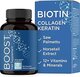 Biotin 10000mcg and Collagen Supplement - Hair Growth Supplement with Saw Palmetto