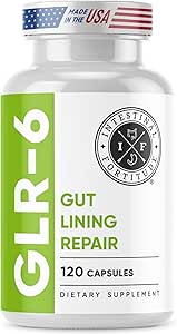 Intestinal Fortitude GLR-6 - Gut Lining Repair Supplement for Gut Health - Leaky Gut Repair with L-Glutamine, Slipper...