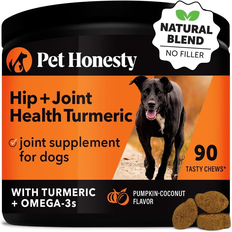 Pet Honesty Hip & Joint Turmeric Health - Joint Supplement for Dogs