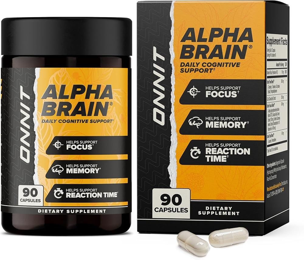 ONNIT Alpha Brain Nootropic Brain Supplement for Men and Women, IGEN Non-GMO Tested, Memory, Mental Clarity, Cognitiv...