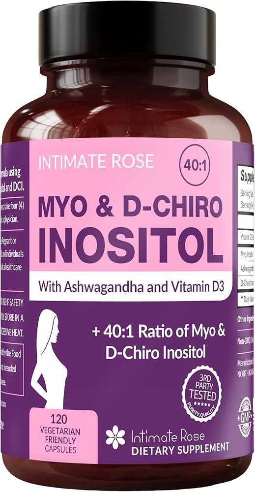 Intimate Rose Myo-Inositol & D-Chiro Inositol Supplement for Women - Hormone Balance & Ovarian Support for Women - Id...