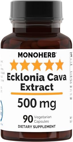 MONOHERB Ecklonia Cava Extract 500 mg per Capsule - 90 Vegetarian Capsules