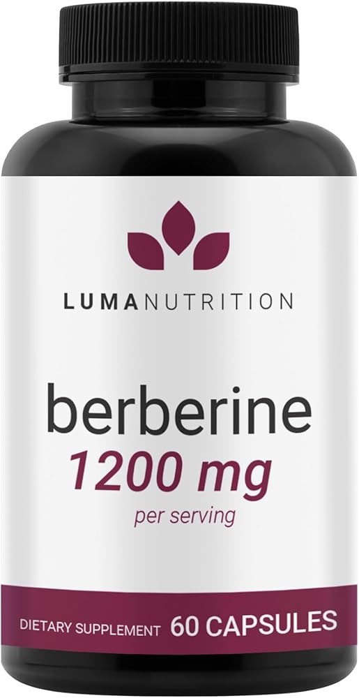 Luma Nutrition Berberine Supplement - Berberine HCL 1200mg Per Serving - Vegan, Gluten Free, Non-GMO - 60 Capsules
