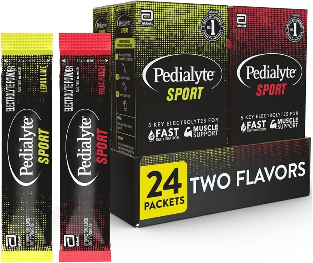 Pedialyte Sport Electrolyte Powder - Fast Hydration with 5 Key Electrolytes