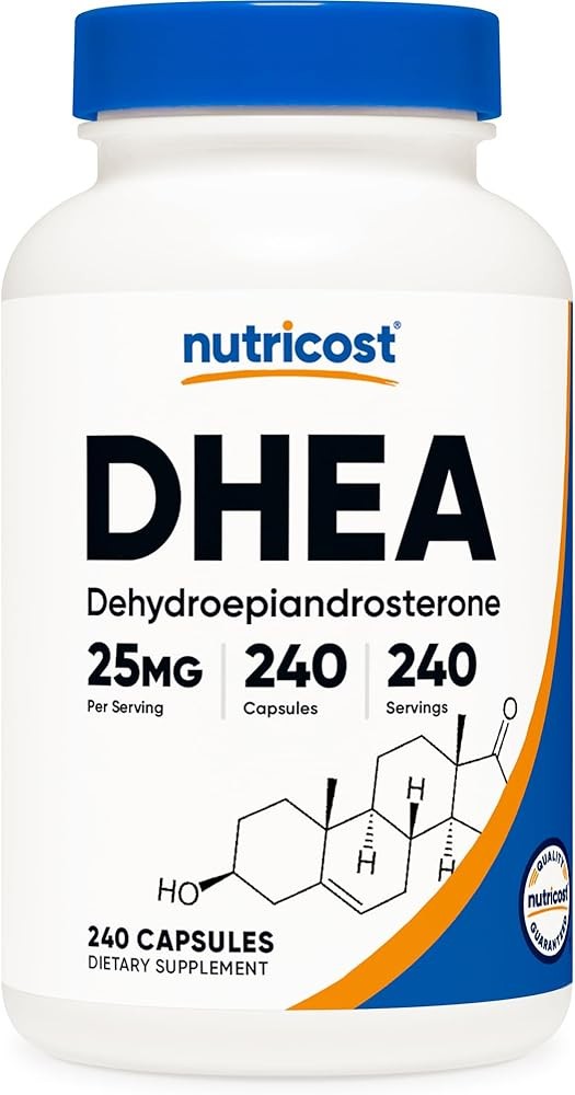Nutricost DHEA 25mg, 240 Capsules - Gluten Free, Soy Free, Non-GMO