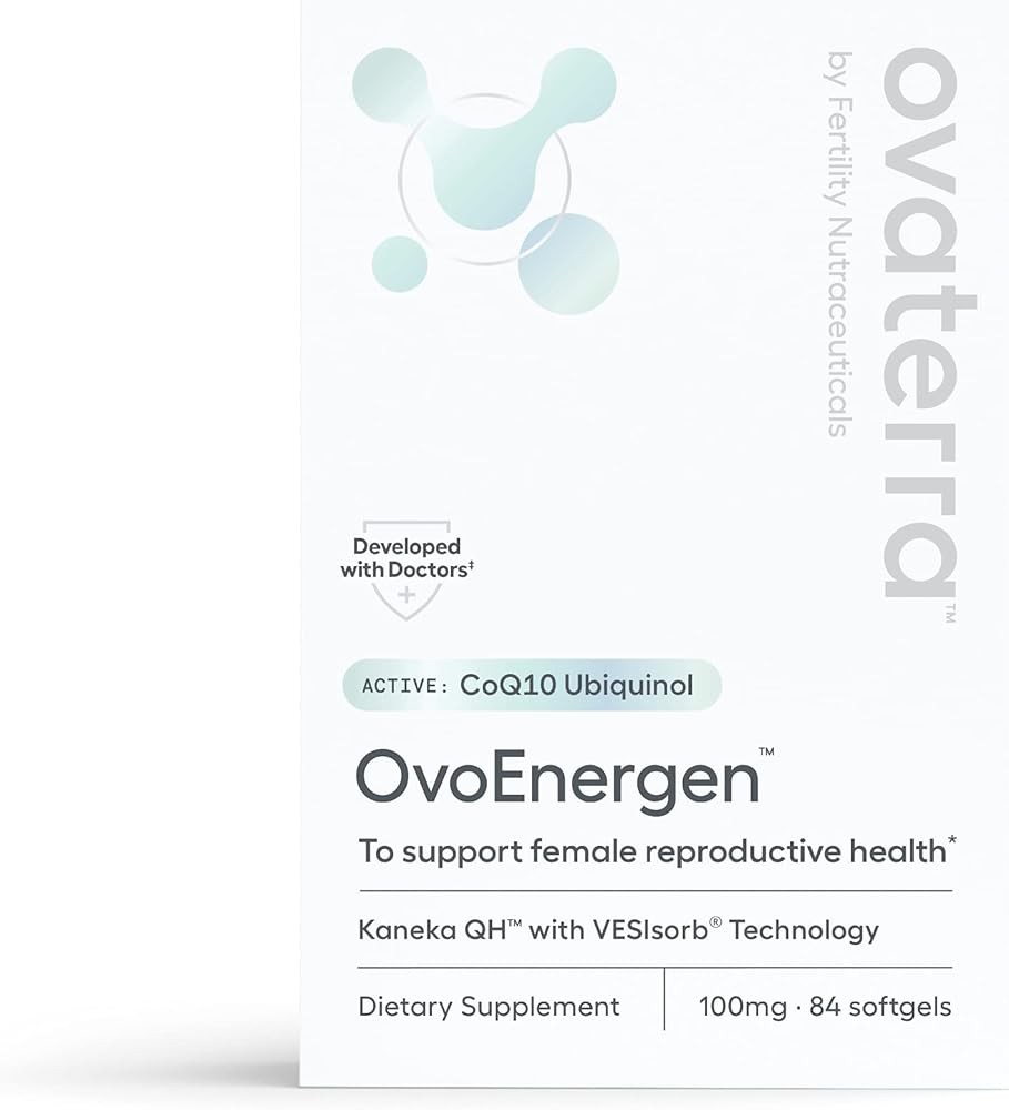 OvoEnergen CoQ10 Supplement for Women to Support Reproductive Health and Egg Health Fertility Booster with Kaneka QH,...
