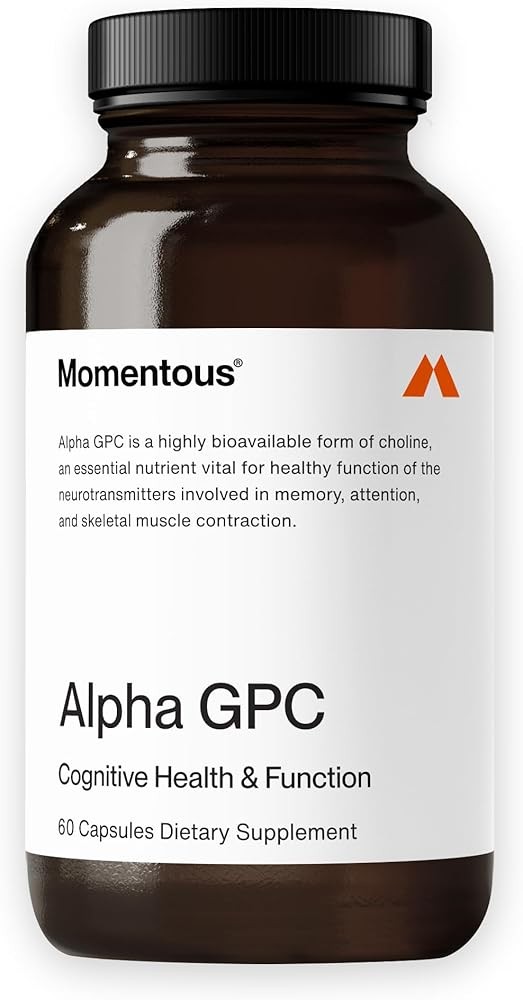 Momentous Alpha GPC Supplement - Cognitive Health & Function Support - NSF Certified for Sport - GMO- & Gluten-...