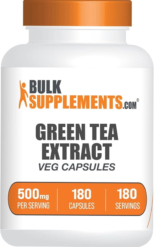 BulkSupplements.com Green Tea Extract Capsules - Green Tea Supplement, Green Tea
