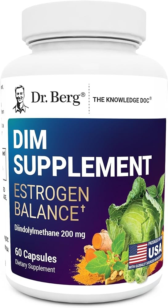 Dr. Berg DIM Supplement Estrogen Balance - Original Estrogen Supplement for Women