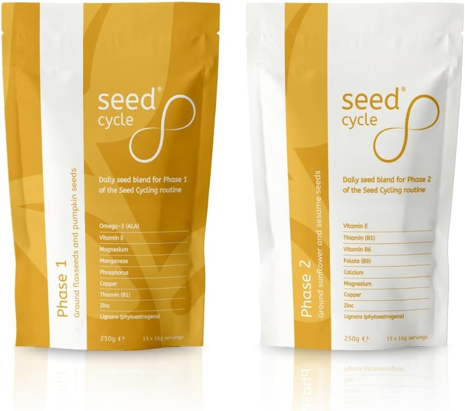 Seed Cycle Pre-Ground Seed Cycling Kit for Hormone Balance Support