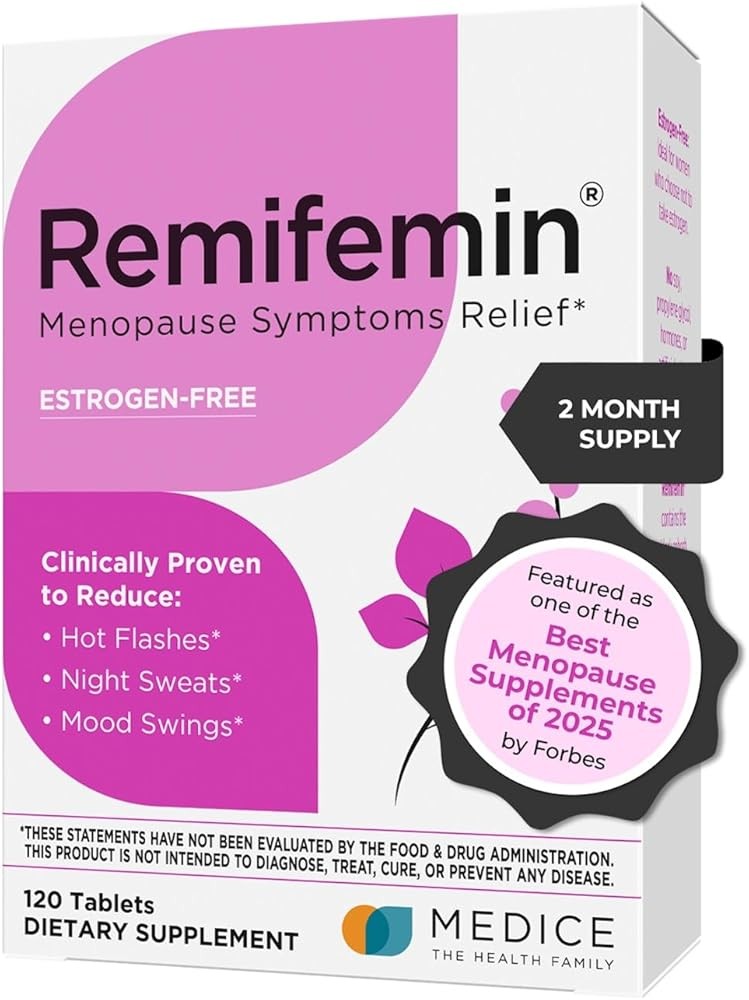 Remifemin Menopause Symptoms Relief - Clinically Proven Ingredients - Menopause Supplements - Black Cohosh - Estrogen...