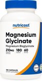 Best Budget: Nutricost Magnesium Glycinate 210mg