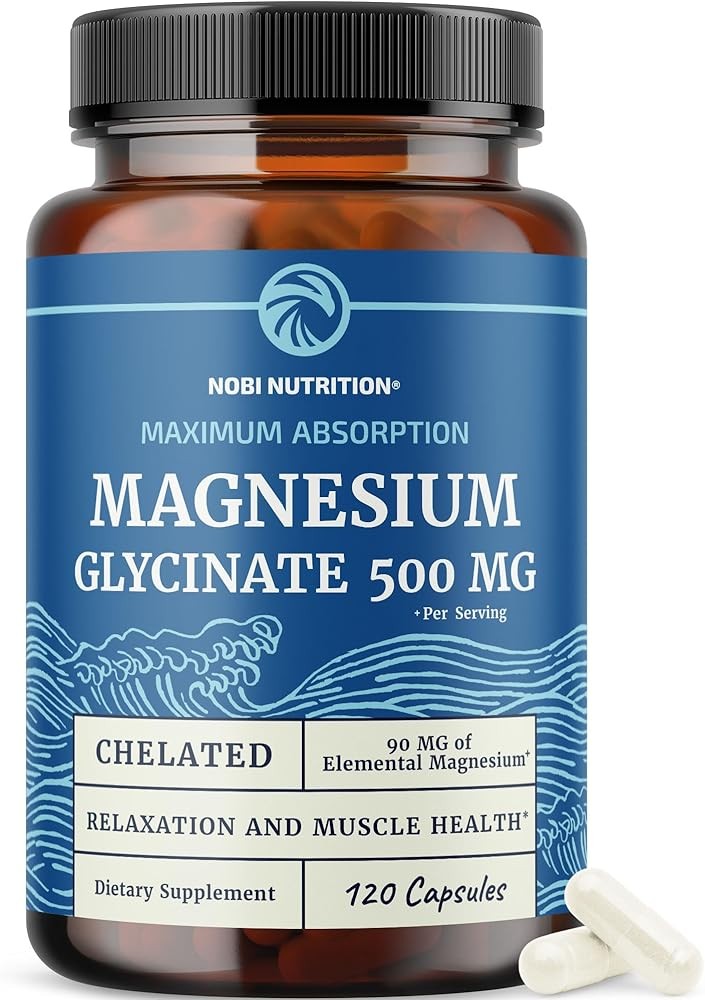 Magnesium Glycinate 500mg High Absorption
