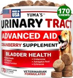 Dog UTI Chews - 170 Chews - Cranberry Supplement for Dogs