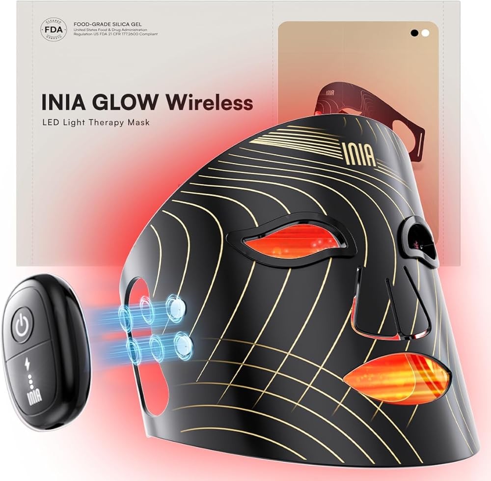 INIA Glow Wireless LED Face Mask with Near-Infrared