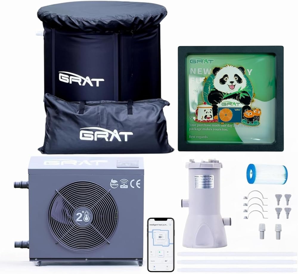 1.5HP Ice Bath Water Chiller Combo with WiFi Control
