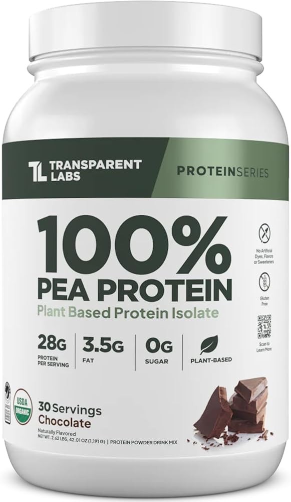Transparent Labs 100% Pea Protein Powder