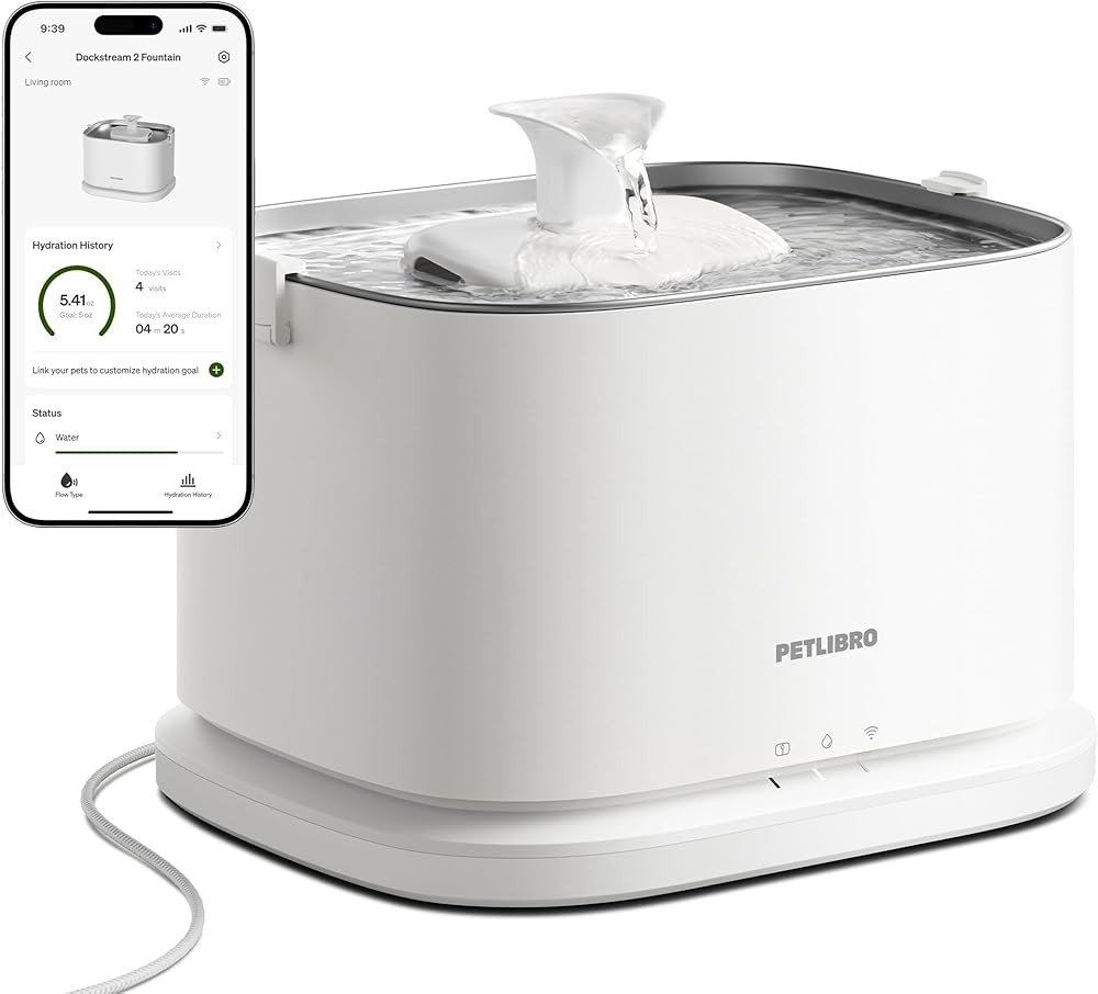 PETLIBRO Upgrade Cat Water Fountain Stainless Steel Tray