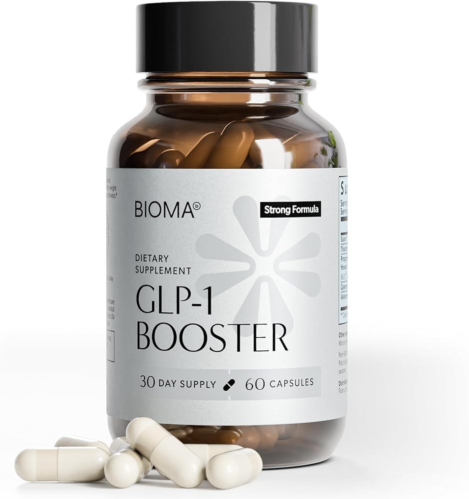 BIOMA GLP-1 Booster - Natural Appetite Control Supplement with Clinically Proven Probiotics, Prebiotics & Postbiotics...